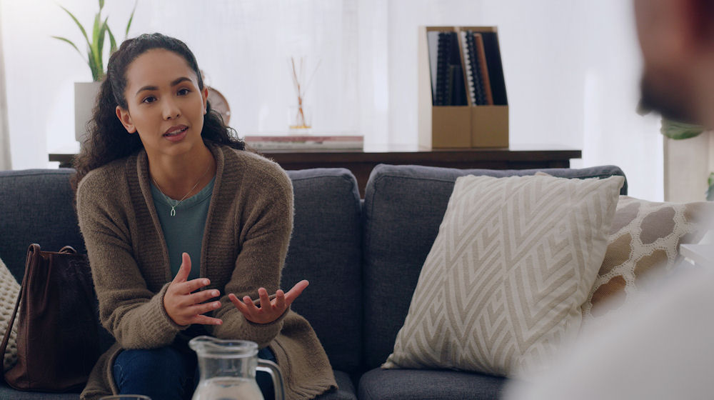 woman in individual therapy